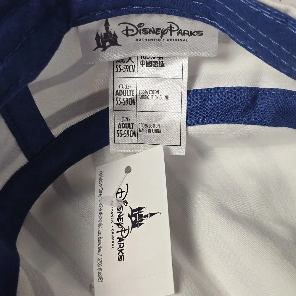 Disney Parks Striped‎ LOVE Mickey Minnie Mouse Stripes Adult Cadet Hat Cap